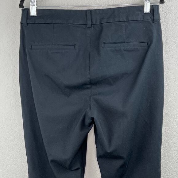 Old Navy Black High Rise Pixie Straight Ankle Pants Size 10 Casual Work - Picture 10 of 12